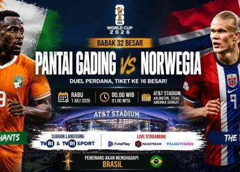 Pantai Gading Tantang Norwegia, Strategi Rotasi Solbakken Diuji di Babak 32 Besar Piala Dunia 2026