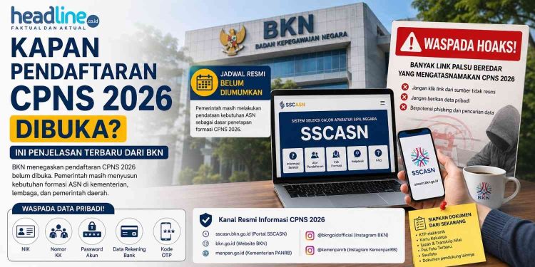 Pendaftaran CPNS 2026 Belum Ada Jadwal, Pemerintah Masih Susun Formasi ASN