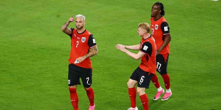 Penuh Drama hingga Injury Time, Austria Taklukkan Yordania Berkat Aksi Marko Arnautovic
