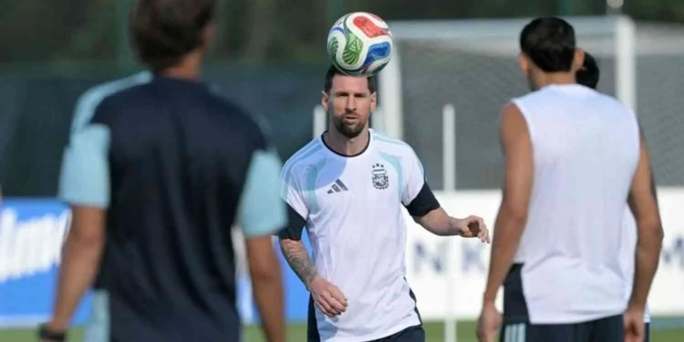 Penyerang timnas Argentina, Lionel Messi