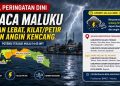 Peringatan Dini Cuaca Maluku Hari Ini, BMKG Prediksi Hujan Lebat Disertai Petir hingga Sore