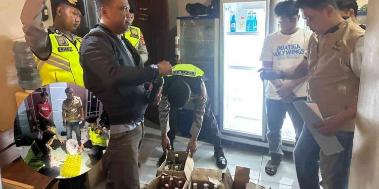 Polisi mengamankan puluhan botol minuman oplosan dalam operasi pemberantasan miras ilegal di Bantul