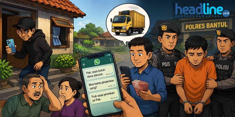 Polres Bantul Bongkar Modus Gadai Truk Fiktif, Berawal dari Pencurian HP