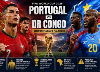 Portugal vs DR Congo Piala Dunia 2026 Rekor, Statistik dan Prediksi Skor Laga Pembuka Grup K