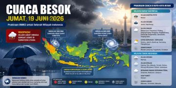 Prakiraan BMKG Terbaru Cuaca Besok Siang di Indonesia, Wilayah Mana yang Berpotensi Hujan