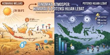 Prakiraan Cuaca BMKG Potensi Hujan Lebat dan Angin Kencang Ancam Indonesia di Akhir Juni 2026