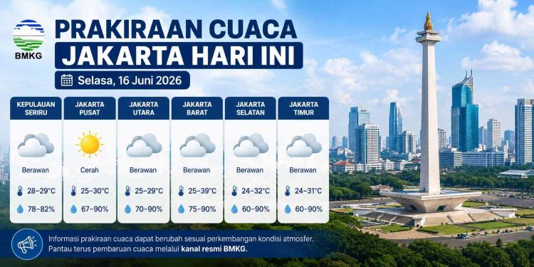 Prakiraan Cuaca Jakarta Hari ini