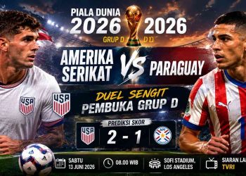 Prediksi Amerika Serikat vs Paraguay di Piala Dunia 2026