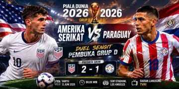 Prediksi Amerika Serikat vs Paraguay di Piala Dunia 2026
