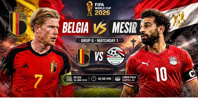 Prediksi Belgia vs Mesir Piala Dunia 2026 Duel Sengit yang Bisa Menentukan Juara Grup G