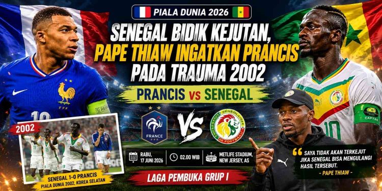 Preview Prancis vs Senegal Prediksi, Line Up, Head to Head, dan Peluang Lolos Grup I Piala Dunia 2026