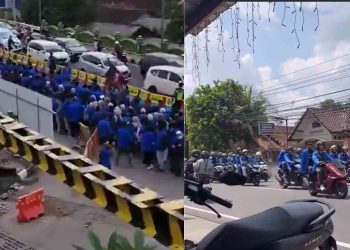 Ratusan Mahasiswa FH UII Demo di DPRD DIY, Singgung Harga Pertamax dan Makan Bergizi Gratis