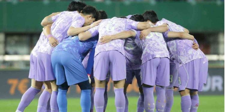 Skuad Timnas Korea Selatan sebelum menghadapi Timnas Austria