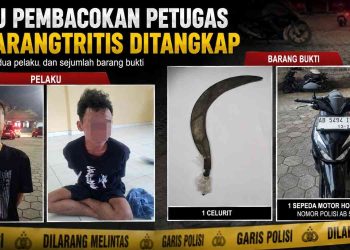 Wajah Pelaku Pembacokan Petugas di TPR Parangtritis