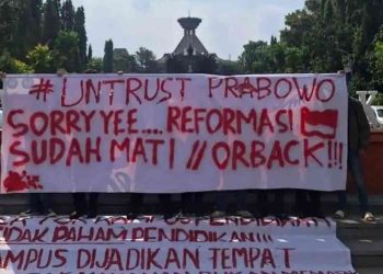 Wakil Rektor UNY Jelaskan Alasan Sebut Spanduk Kritik Mahasiswa "Sampah", Ini Kronologi Cekcok di Rektorat