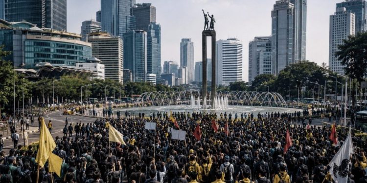 Antisipasi Kemacetan Demo Hari Ini: Polisi Siapkan Rekayasa Lalu Lintas di Kawasan Bundaran HI