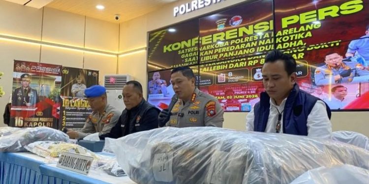 Polresta Barelang Berhasil Gagalkan Peredaran Narkotika Senilai Rp8,2 Miliar Selama Libur Iduladha