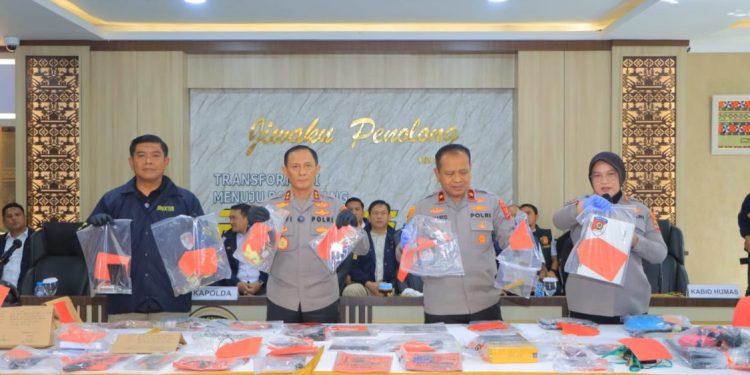 Polda Lampung Ungkap 75 Kasus Kejahatan Jalanan dalam 19 Hari, 95 Tersangka Ditangkap
