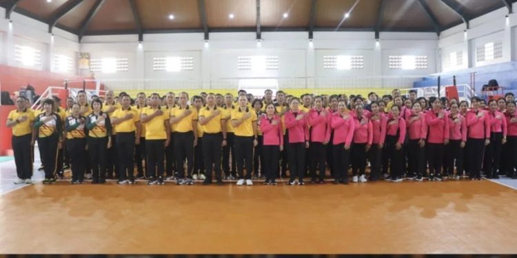 Kapolres Badung Resmi Buka Turnamen Voli Hari Bhayangkara ke-80