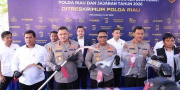 Polda Riau Ungkap 1.333 Kasus Kejahatan Jalanan, 525 Tersangka Ditangkap