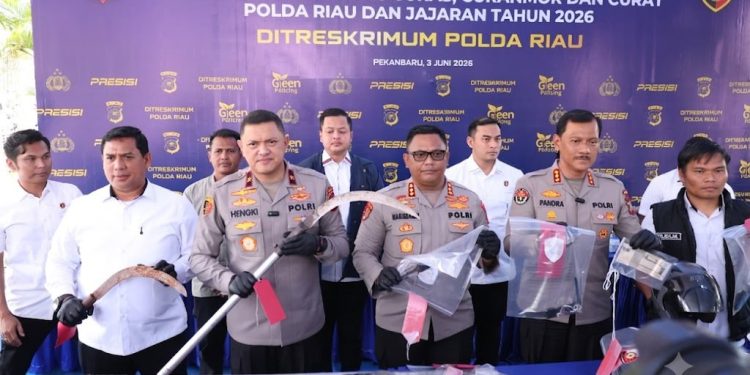 Polda Riau Ungkap 1.333 Kasus Kejahatan Jalanan, 525 Tersangka Ditangkap