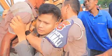 Polisi dan Warga Berhasil Hentikan Truk Rem Blong di Tulang Bawang