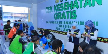 Polda Lampung Adakan Bhakti Kesehatan dan Luncurkan Layanan Modern Sambut Hari Bhayangkara Ke-80