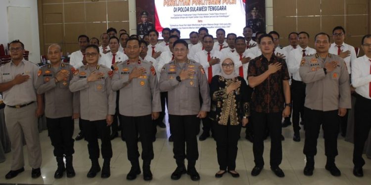 Polda Sultra Terima Kunjungan Tim Puslitbang Polri untuk Penelitian Pencegahan Korupsi