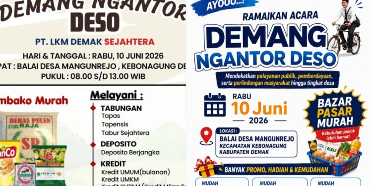 Bazar Sembako Murah Digelar di Desa Mangunrejo
