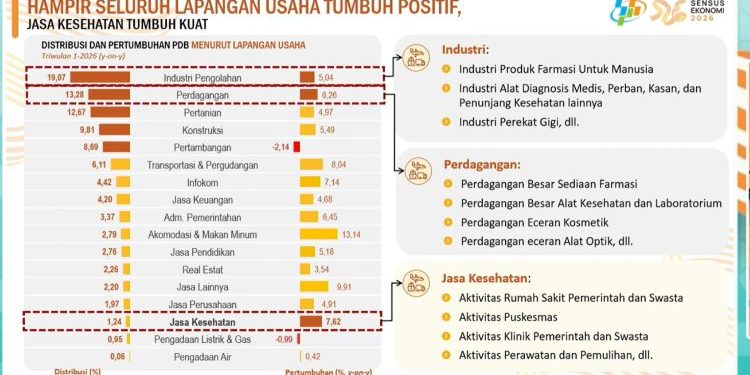 Sensus Ekonomi 2026 Akan Petakan Peran Vital Sektor Kesehatan dalam Ekonomi Nasional