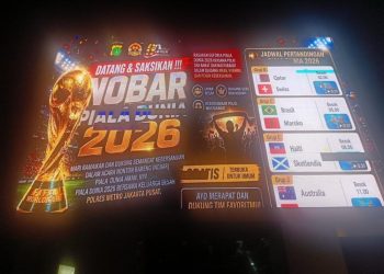 Polres Metro Jakarta Pusat Adakan Nobar Piala Dunia 2026 Bersama Warga