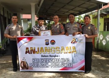 Kapolres Agam Kunjungi Purnawirawan Polri dalam Rangka HUT Bhayangkara ke-80