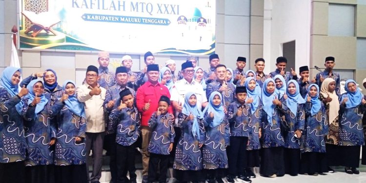 Bupati Maluku Tenggara Lepas Kafilah MTQ Menuju Ajang Provinsi 2026