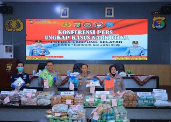 Polda Lampung Gagalkan Penyelundupan Narkoba Senilai Rp 235 Miliar, 24 Orang Ditangkap