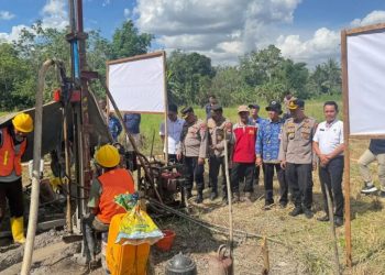 Polres Tabalong Bangun Sumur Bor untuk Penuhi Kebutuhan Air Bersih