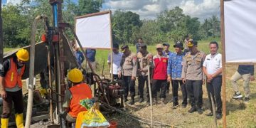 Polres Tabalong Bangun Sumur Bor untuk Penuhi Kebutuhan Air Bersih