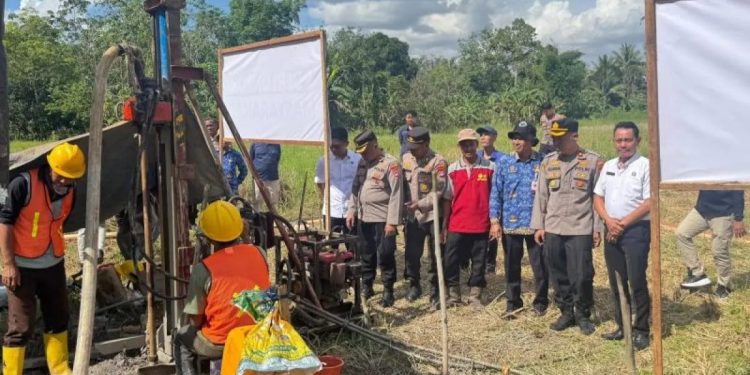 Polres Tabalong Bangun Sumur Bor untuk Penuhi Kebutuhan Air Bersih