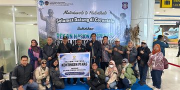 Pemprov Gorontalo Sambut Kontingen PENAS XVII dari Yogyakarta dengan Hangat