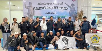 Kontingen Jawa Barat Gelombang Ketiga Tiba di Gorontalo untuk PENAS XVII