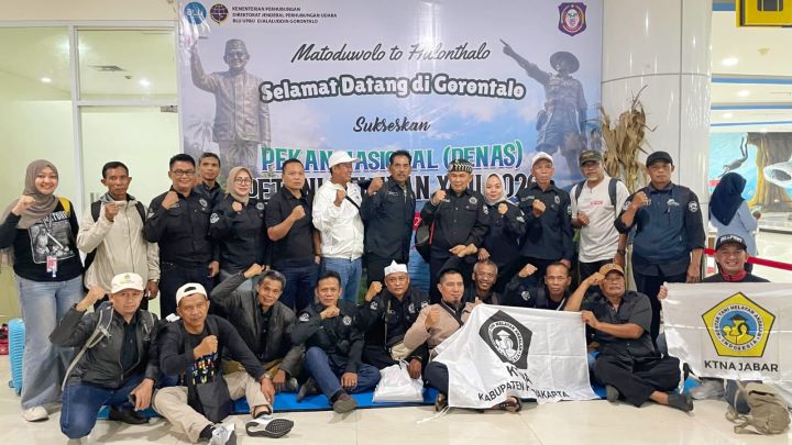 Kontingen Jawa Barat Gelombang Ketiga Tiba di Gorontalo untuk PENAS XVII