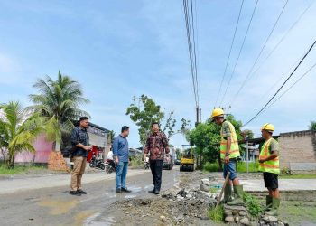 Wabup Sergai Pantau Progres Pembangunan Jalan Sei Rampah-Tanjung Beringin