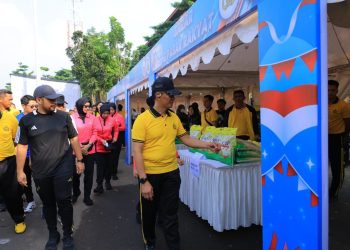 Polda Lampung Gelar Bazar dan Bakti Sosial Sambut Hari Bhayangkara ke-80