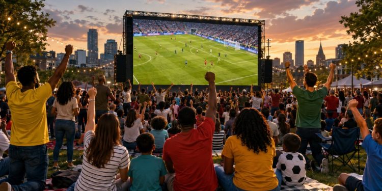 Nobar Piala Dunia 2026 di Kantor Gubernur Riau, Dukung UMKM Lokal