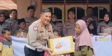 Ditlantas Polda Jambi Salurkan Bantuan ke Panti Asuhan dalam Rangka Hari Bhayangkara