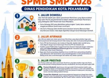 Empat Jalur Pendaftaran SPMB SMP Negeri di Pekanbaru Dimulai