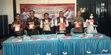 Polda Kalsel Musnahkan 2.713 Gram Sabu dari 63 Kasus Narkoba