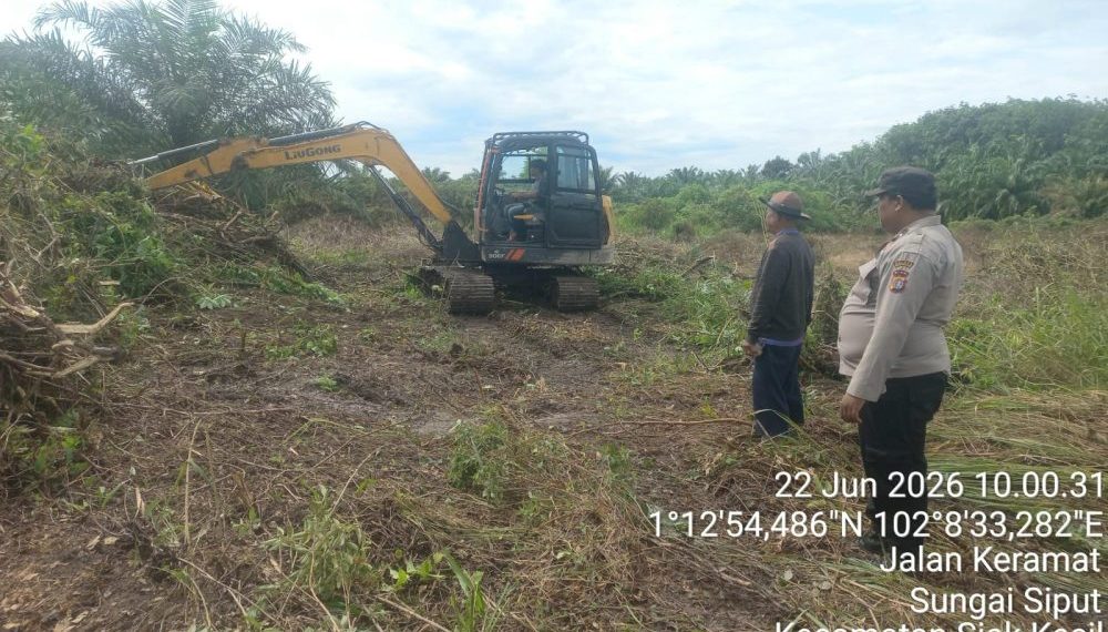 Polsek Siak Kecil Dukung Ketahanan Pangan dengan Lahan Jagung 4 Hektare