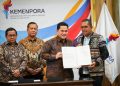 Menpora Erick Thohir Serahkan SK Tuan Rumah PON XXII 2028 ke DKI Jakarta, NTT, dan NTB
