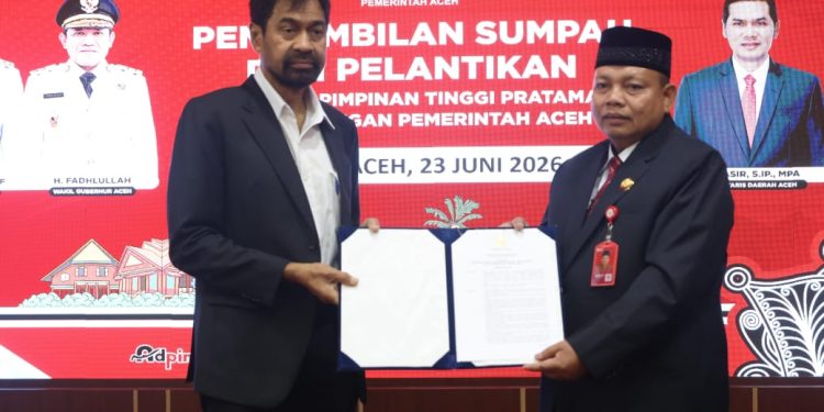 Misran Fuadi Resmi Pimpin Dinas Syariat Islam Aceh