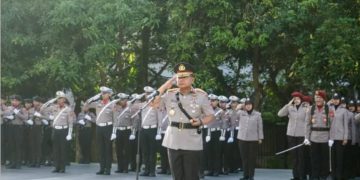 Polda Kaltim Gelar Upacara Ziarah di TMP Dharma Agung Sambut Hari Bhayangkara